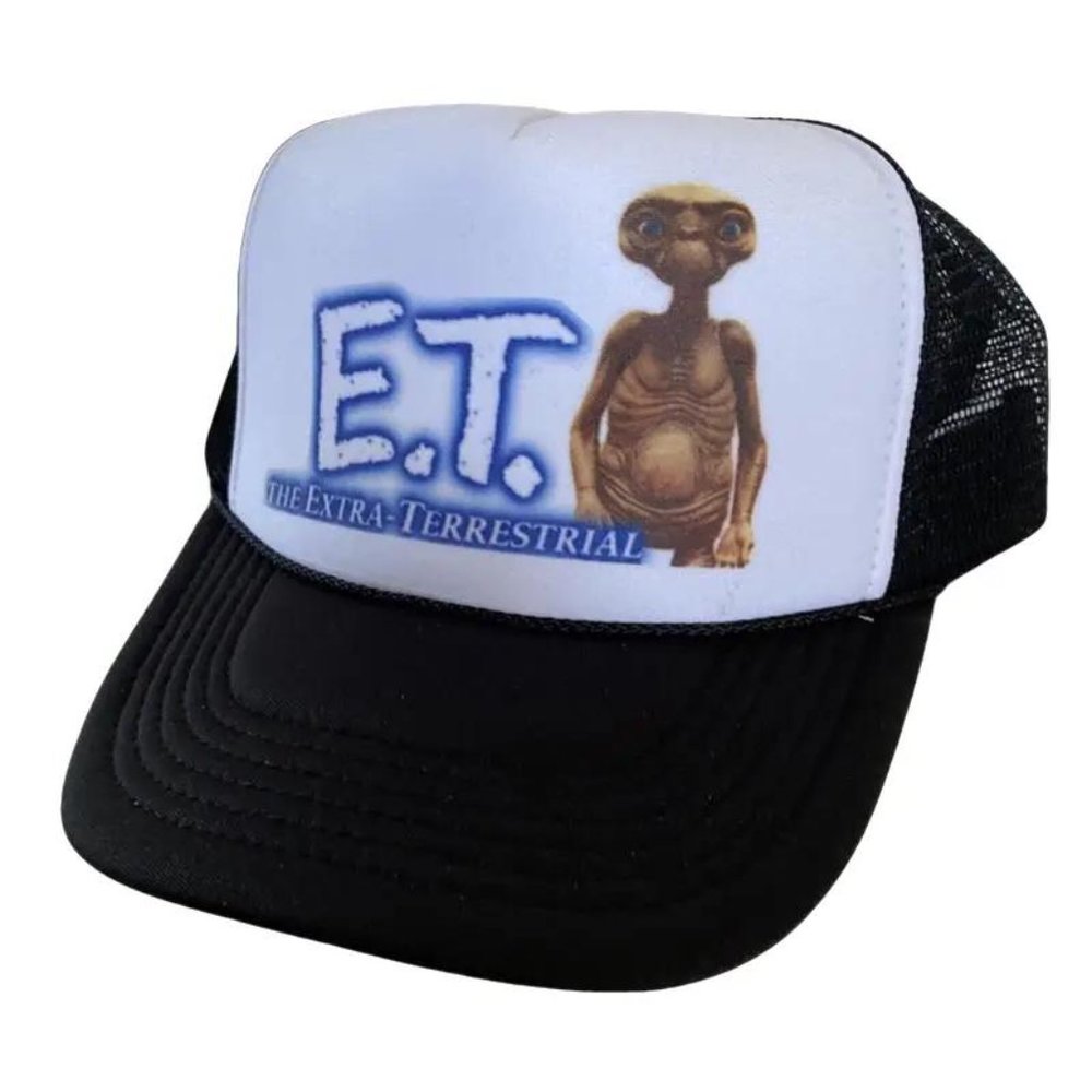 Retro 80s Vintage E. T. Movie Hat The Extra-Terrestrial Trucker Hat Alien Fans